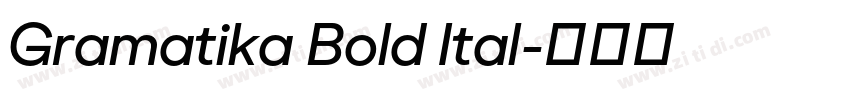 Gramatika Bold Ital字体转换